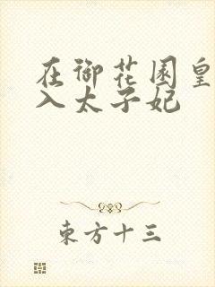 在御花园皇上进入太子妃