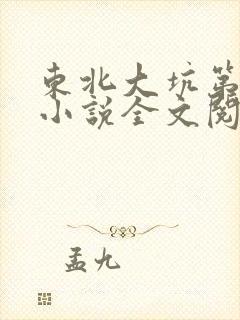 东北大坑第二部小说全文阅读