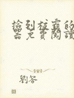 捡到校霸的遥控器免费阅读封面