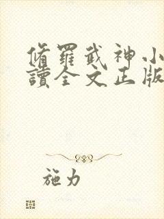 修罗武神小说阅读全文正版