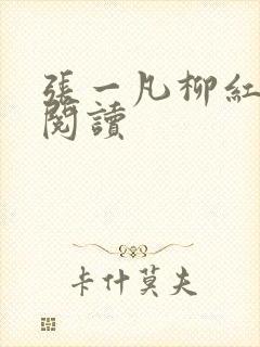 张一凡柳红免费阅读