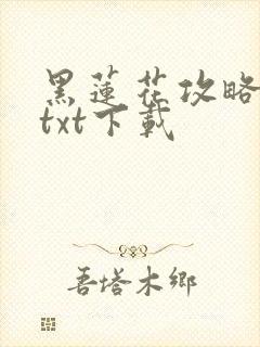 黑莲花攻略手册txt下载