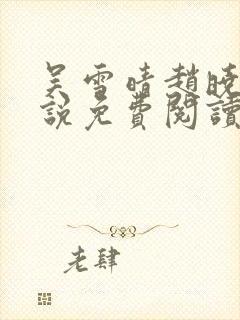 吴雪晴赵晓东小说免费阅读