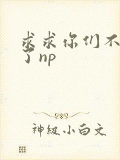 求求你们不要做了np