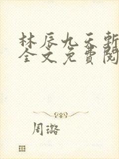 林辰九天斩神诀全文免费阅读笔趣阁