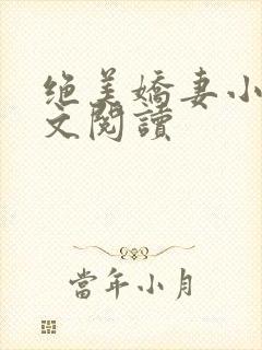 绝美娇妻小说全文阅读