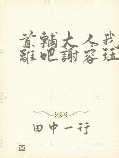 首辅大人我们和离吧谢容珏