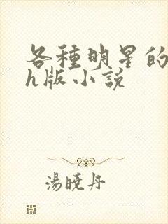 各种明星的综艺h版小说