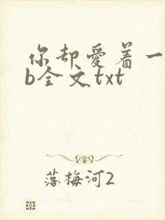 你却爱着一个sb全文txt
