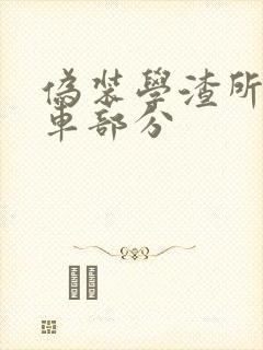 伪装学渣所有开车部分