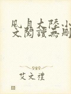 风月大陆小说全文阅读无删减