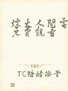 烟火人间电视剧免费观看