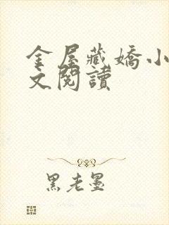 金屋藏娇小说全文阅读