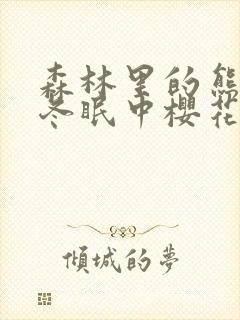 森林里的熊先生冬眠中樱花动漫