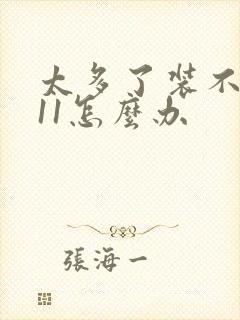 太多了装不下h11怎么办