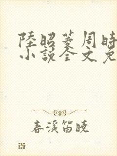 陆昭菱周时阅的小说全文免费阅读