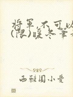 将军,不可以!(限)暖冬笔趣阁免费阅读