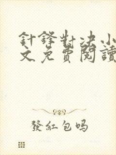 针锋对决小说全文免费阅读完整版