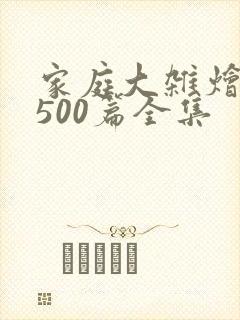 家庭大杂烩小说500篇全集