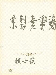 爱到春潮滚滚来小说免费阅读