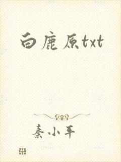 白鹿原txt