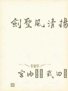 剑圣风清扬