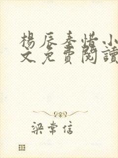 杨辰秦惜小说全文免费阅读最新