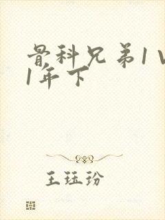 骨科兄弟1 V1年下