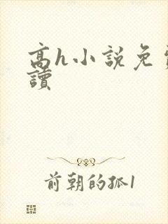 高h小说免费阅读