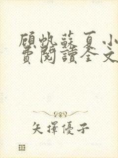 顾帆苏夏小说免费阅读全文