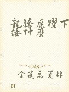 龙腾虎跃下一句接什么