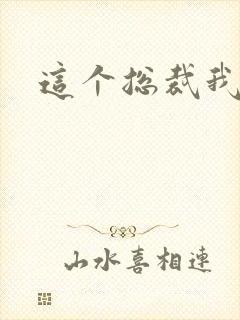 这个总裁我要了