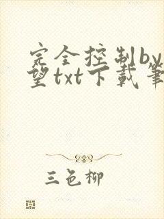 完全控制by天望txt下载笔趣阁