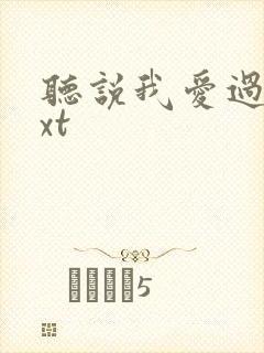 听说我爱过你txt