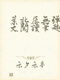 叶北辰无弹窗全文阅读笔趣阁