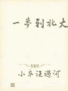 一梦到北大