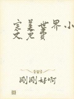 完美世界小说全文免费