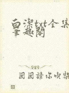 白洁txt全集笔趣阁