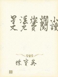 星汉灿烂小说全文免费阅读