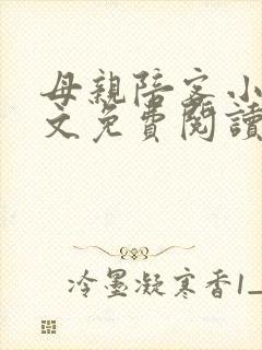 母亲陪客小说全文免费阅读