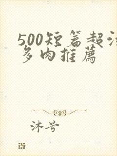 500短篇超污多肉推荐