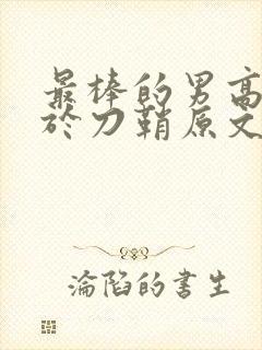 最棒的男高中生于刀鞘原文阅读