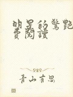 明星的惊艳史免费阅读