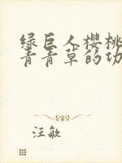 绿巨人樱桃荔枝青青草的功效