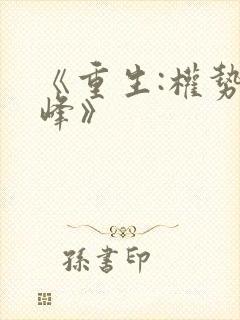 《重生:权势巅峰》