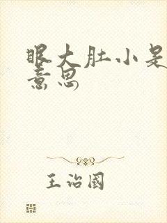 眼大肚小是什么意思