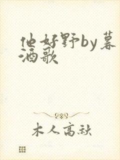 他好野by暮色酒歌