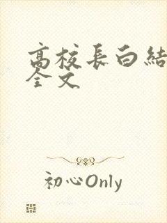 高校长白结小说全文