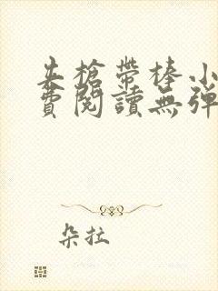 夹枪带棒小说免费阅读无弹窗笔趣