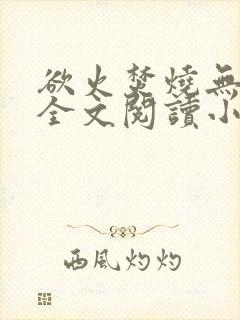 欲火焚烧无删减全文阅读小说